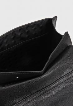 BOLSA 0452.2A83 PRETA DURA FIVELA PRATA QUADRADA SANTA LOLLA