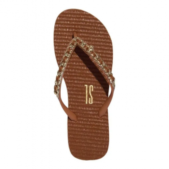 CHINELO 0106.0D67 MATELASSE CORRENTE DOURADA SANTA LOLLA