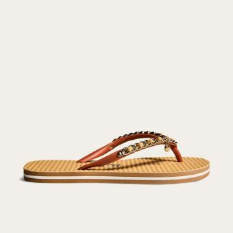CHINELO 0106.0D67 MATELASSE CORRENTE DOURADA SANTA LOLLA - Código 107337-4307