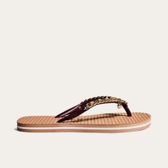 CHINELO 0106.0D67 MATELASSE CORRENTE DOURADA SANTA LOLLA - Código 107337-4308