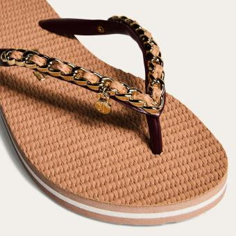 CHINELO 0106.0D67 MATELASSE CORRENTE DOURADA SANTA LOLLA