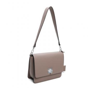 BOLSA 0452.2FE1 FIVELA QUADRADA PRATA LADO SANTA LOLLA