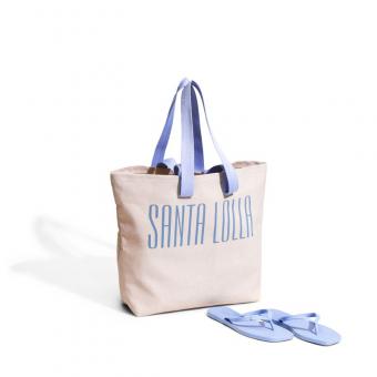 KIT 0615.3A39 BOLSA + CHINELO BORRACHA SANTA LOLLA