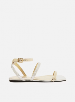 SANDALIA A121050158 RASTEIRA BICO QUAD C/TIRAS FEM AREZZO - Código 116182-3424