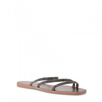 RASTEIRA 02B0.413C TIRAS COURO C/STRASS FEM SANTA LOLLA