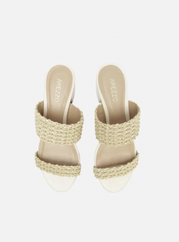 SANDALIA A100550610 PALHA SALTO MEDIO FEM AREZZO