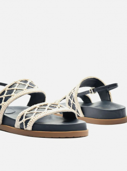 SANDALIA A120160185 C/TIRAS BORDADA FEM AREZZO