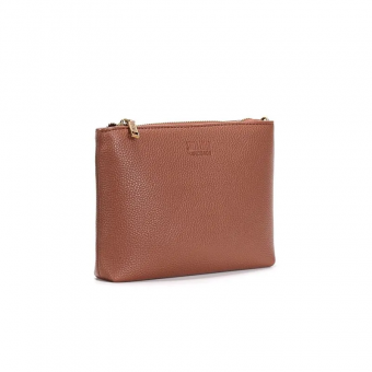 CLUTCH 0450.46BC MEDIA COURO C/ZIPER FEM SANTA LOLLA