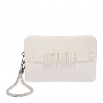 BOLSA 0450.4C4E CLUTCH BORRACHA LOGO ALTO RELEVO FEM SANTA LOLLA - Código 118582-1838