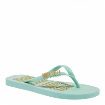 CHINELO 06C1.4C53 BORRACHA ESCRITO COLORIDO FEM SANTA LOLLA