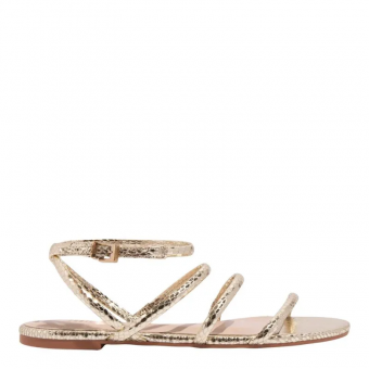 SANDALIA 086C.4C78 3 TIRAS CROCO FEM SANTA LOLLA - Código 120621-4046