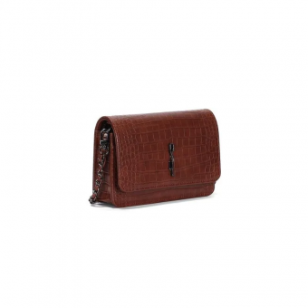 BOLSA 0470.5119 CROCO LOGO CHUMBO PEQUENA LADO SANTA LOLLA