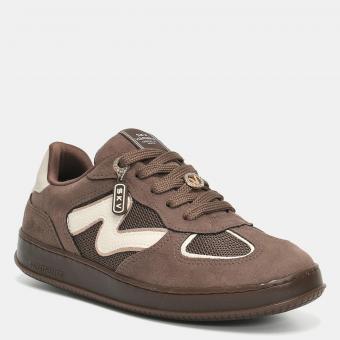 TENIS 362-015-03 CAMURÇA MARROM DETALHE BRANCO VIA MARTE